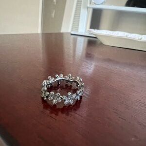 Pandora Silver Floral Ring